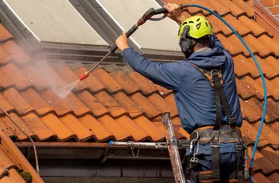 Démoussage et hydrofuge de toiture à Venteuges